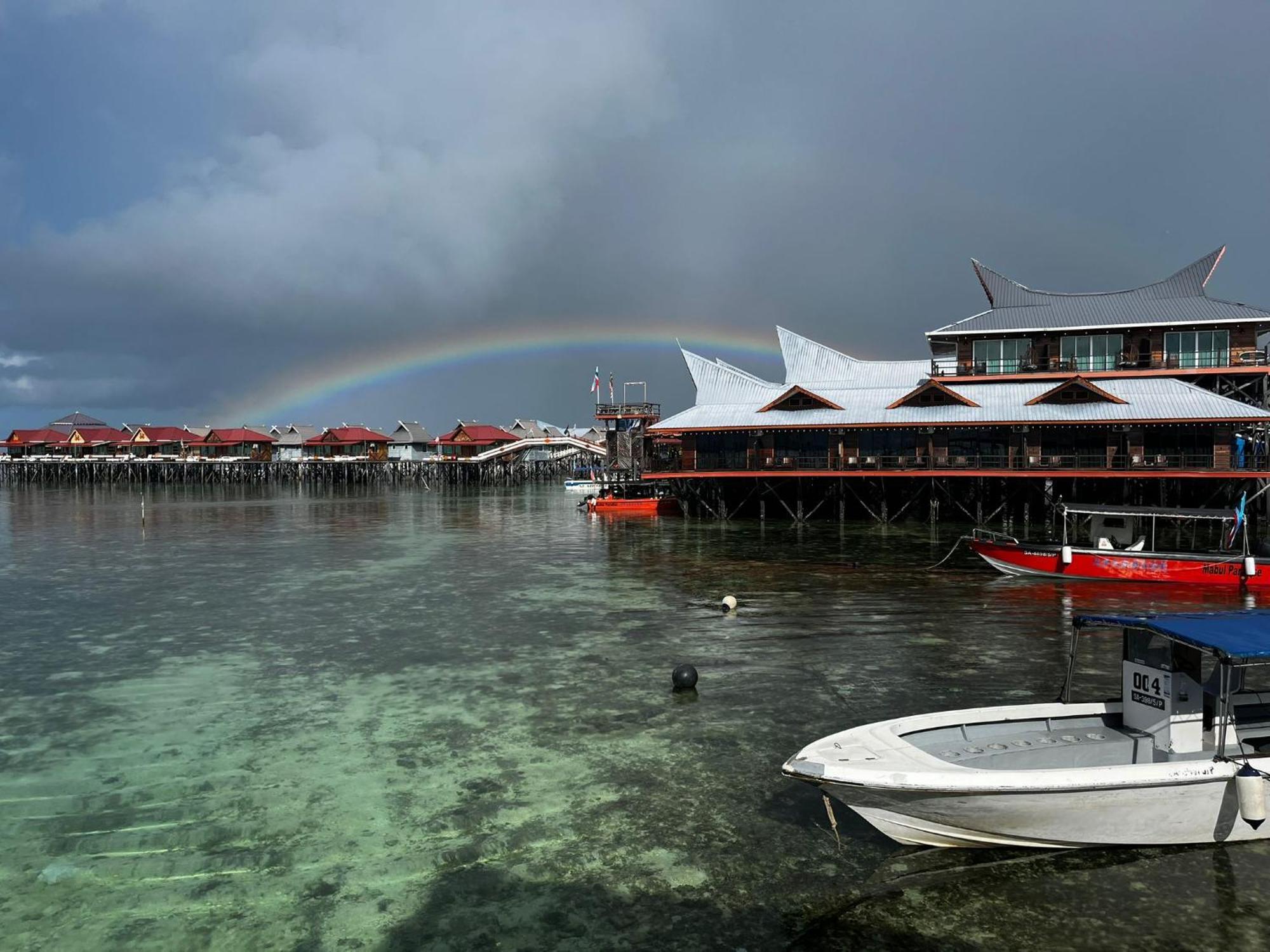 Mabul Backpackers Appartement Mabul Island Buitenkant foto